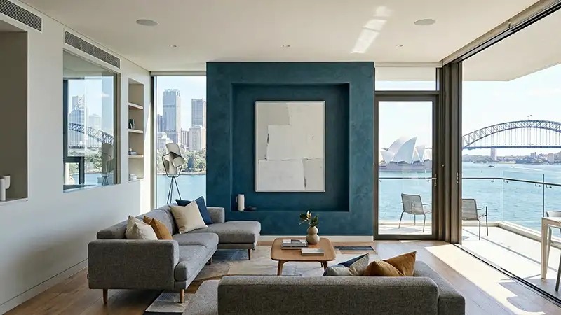 Feature wall in Apartment